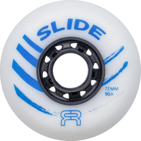 SKAFRWL-SLD72-WH/4-Pack FR SKATES FR Slide Wheels 80mm 90A –  Weiß-Blau – | Rollen zum Sliden | Urban, Freeride, Aggressive & Freestyle Inline Rollen Inline Skating Rollerblading Inlineskaterollen Skating Wheels for Rollerblader  Rollen für Inlineskater Lörrach Freiburg Basel Inliner Richtige Größe right Size for Rollerblades Langhaltende Inlineskaterollen Longlasting Wheels for Rollerblading Skateschule und Skateshop Weil am Rhein SkaMiDan Deutschland Germany
