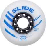 SKAFRWL-SLD76-WH/4-Pack FR SKATES FR Slide Wheels 80mm 90A –  Weiß-Blau – | Rollen zum Sliden | Urban, Freeride, Aggressive & Freestyle Inline Rollen Inline Skating Rollerblading Inlineskaterollen Skating Wheels for Rollerblader  Rollen für Inlineskater Lörrach Freiburg Basel Inliner Richtige Größe right Size for Rollerblades Langhaltende Inlineskaterollen Longlasting Wheels for Rollerblading Skateschule und Skateshop Weil am Rhein SkaMiDan Deutschland Germany
