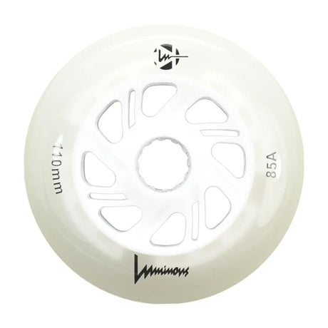 SKALUWL-LU110-WH-GW/WhiteGlow Luminous LED Wheels 110mm 85A | Luminous LED Rollen für Inlineskates in verschiedenen Farben | 4-Pack | Leuchtrollen | Fitness & Urban Inline Rollen Rollerblading Wheels Inline Skating Rollerblading Inlineskaterollen Skating Wheels for Rollerblader  Rollen für Inlineskater Lörrach Freiburg Basel Inliner Richtige Größe right Size for Rollerblades Langhaltende Inlineskaterollen Longlasting Wheels for Rollerblading Skateschule und Skateshop Weil am Rhein SkaMiDan Deutschland Germa