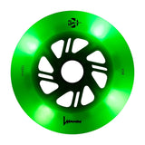 SKALUWL-LU125-WH-GW-GR/WhiteGlowGreenLED Luminous LED Wheels 125mm 85A | Luminous LED Rollen für Inlineskates in White Glow Green LED | 4-Pack | Leuchtrollen | Fitness & Urban Inline Rollen Rollerblading Wheels Inline Skating Rollerblading Inlineskaterollen Skating Wheels for Rollerblader  Rollen für Inlineskater Lörrach Freiburg Basel Inliner Richtige Größe right Size for Rollerblades Langhaltende Inlineskaterollen Longlasting Wheels for Rollerblading Skateschule und Skateshop Weil am Rhein SkaMiDan Deutsc