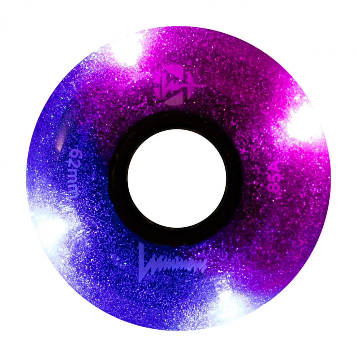 SKALUWL-LU6285-GA-BK LUMINOUS Galaxy LED Wheels | 62mm 85A | 4-Pack | LED Leuchtrollen | Urban Inline Rollen Aggressive & Urban Inline Rollen Aggressive Inline Rollen Inline Rollen Urban Inline Rollen Edition Urban Inline Rollen Fitness Inline Rollen für Inliner Stuntrollen Rollerblades Rollerblading Aggressive Inline Skating Aggressive Inline Skating Rollerblading Blading Inline Skating Inliner Skateschule und Skateshop Weil am Rhein SkaMiDan Lörrach Freiburg Basel Deutschland Germany