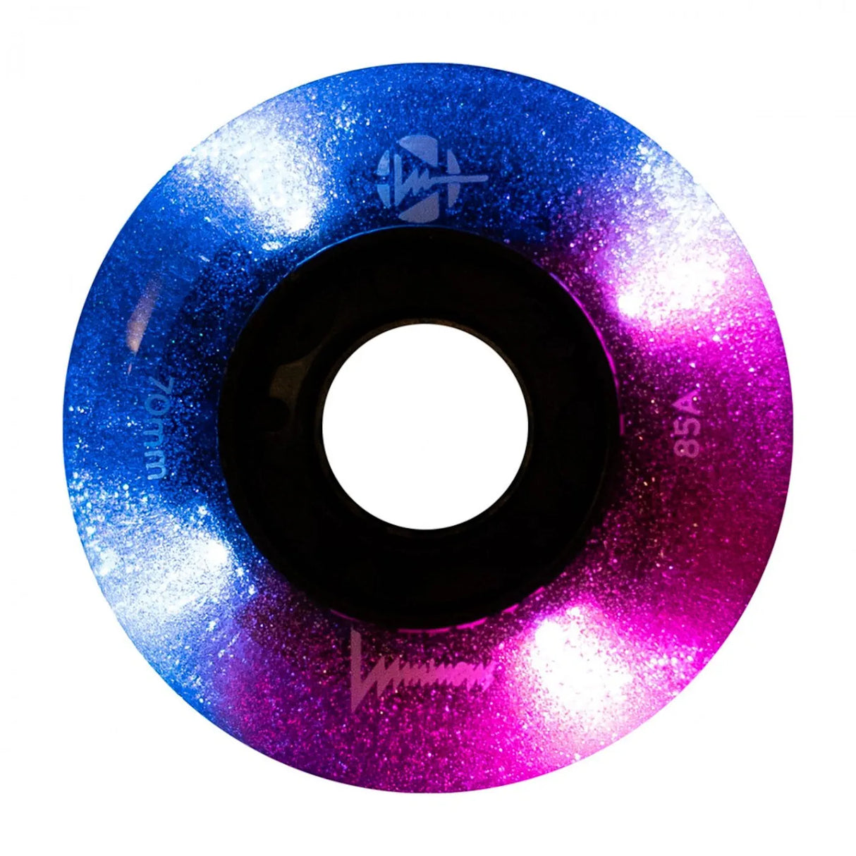 SKALUWL-LU7085-GA-BK/4-Pack LUMINOUS Galaxy LED Wheels | 70mm 85A | 4-Pack | LED Leuchtrollen | Urban Inline Rollen Aggressive & Urban Inline Rollen Aggressive Inline Rollen Inline Rollen Urban Inline Rollen Edition Urban Inline Rollen Fitness Inline Rollen für Inliner Stuntrollen Rollerblades Rollerblading Aggressive Inline Skating Aggressive Inline Skating Rollerblading Blading Inline Skating Inliner Skateschule und Skateshop Weil am Rhein SkaMiDan Lörrach Freiburg Basel Deutschland Germany
