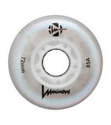 SKALUWL-LU72-PE-WHWhitePearl Luminous LED Wheels 72mm 85A | Luminous LED Rollen für Inlineskates in WhitePearl | 4-Pack || Inline Skating Rollen Inline Skating Wheels Rollerblading Wheels Inline Skating Rollerblading Inlineskaterollen Skating Wheels for Rollerblader  Rollen für Inlineskater Lörrach Freiburg Basel Inliner Richtige Größe right Size for Rollerblades Langhaltende Inlineskaterollen Longlasting Wheels for Rollerblading Skateschule und Skateshop Weil am Rhein SkaMiDan Deutschland Germany

