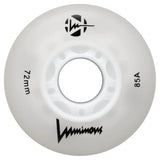 SKALUWL-LU72-WH-WH/White Luminous LED Wheels 72mm 85A | Luminous LED Rollen für Inlineskates in WhitePearl | 4-Pack || Inline Skating Rollen Inline Skating Wheels Rollerblading Wheels Inline Skating Rollerblading Inlineskaterollen Skating Wheels for Rollerblader  Rollen für Inlineskater Lörrach Freiburg Basel Inliner Richtige Größe right Size for Rollerblades Langhaltende Inlineskaterollen Longlasting Wheels for Rollerblading Skateschule und Skateshop Weil am Rhein SkaMiDan Deutschland Germany
