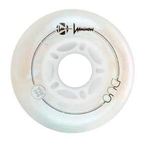 SKALUWL-LU8485-DUO-WH-PE/WhitePearl Luminous LED Wheels Duo 84mm 85A – verschiedene Farben | Luminous LED Rollen für Inlineskates | Leuchtrollen | Fitness & Urban Inline Rollen Inline Skating Rollerblading Inlineskaterollen Skating Wheels for Rollerblader  Rollen für Inlineskater Lörrach Freiburg Basel Inliner Richtige Größe right Size for Rollerblades Langhaltende Inlineskaterollen Longlasting Wheels for Rollerblading Skateschule und Skateshop Weil am Rhein SkaMiDan Deutschland Germany
