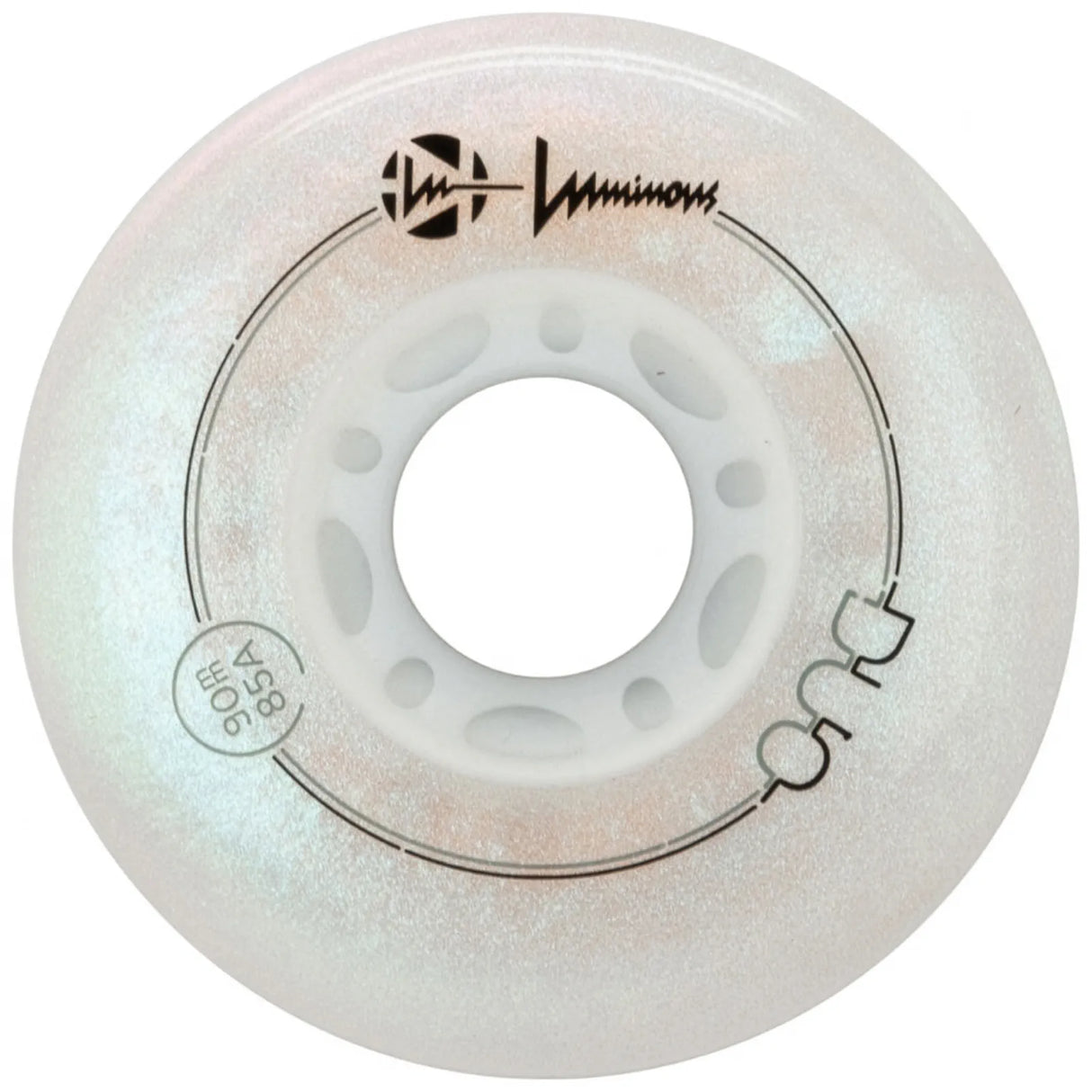 SKALUWL-LU9085-DUO-WH-PE/WhitePearl Luminous LED Wheels Duo 90mm 85A – verschiedene Farben | Luminous LED Rollen für Inlineskates | Leuchtrollen | Fitness & Urban Inline Rollen Inline Skating Rollerblading Inlineskaterollen Skating Wheels for Rollerblader  Rollen für Inlineskater Lörrach Freiburg Basel Inliner Richtige Größe right Size for Rollerblades Langhaltende Inlineskaterollen Longlasting Wheels for Rollerblading Skateschule und Skateshop Weil am Rhein SkaMiDan Deutschland Germany
