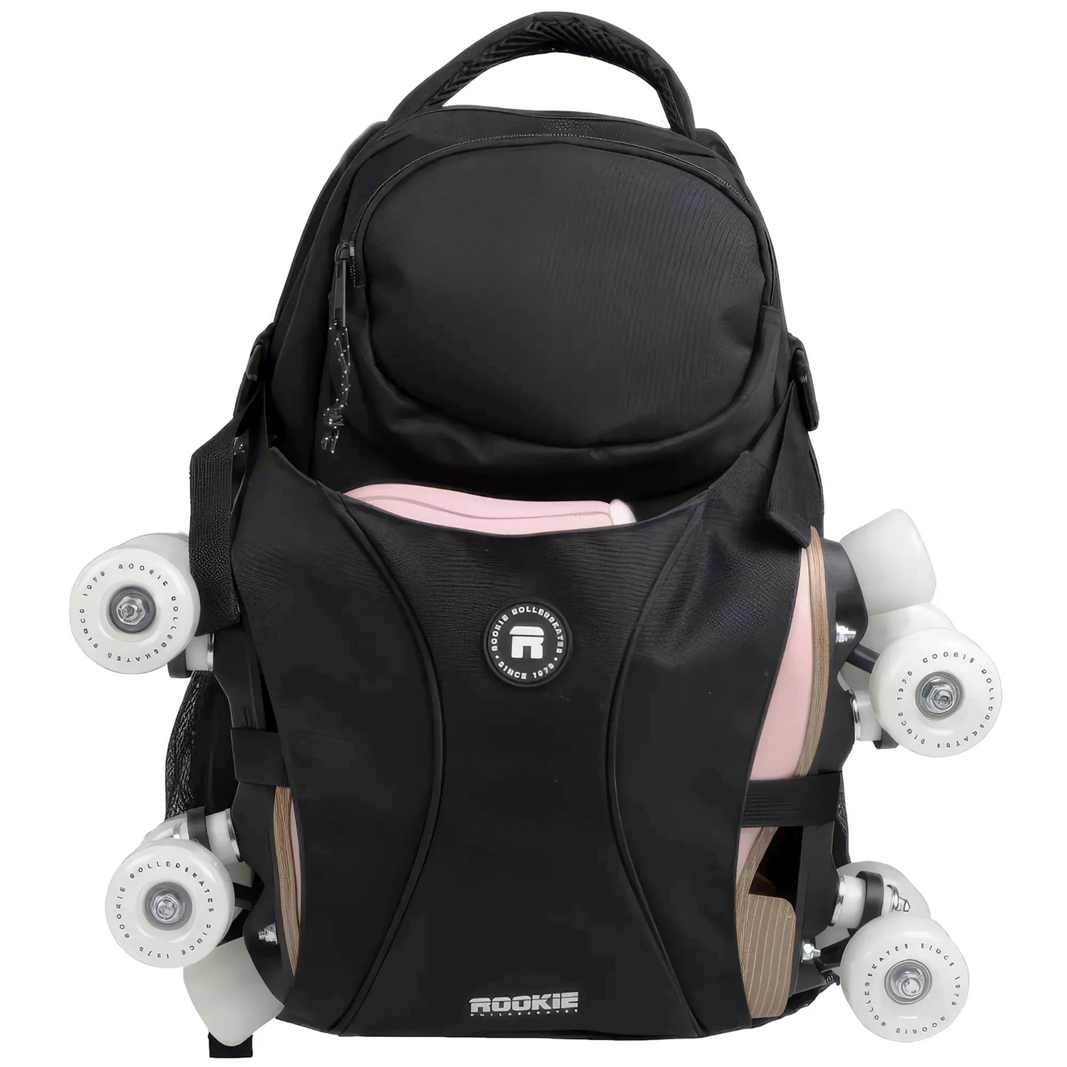 SKARKE-BAG-0111 ROOKIE Skatepack Classic 78 – Praktischer Skaterucksack mit Halterungen für Rollschuhe und Zubehör | Rucksäcke für das Rollschuhlaufen Tasche für Rollschuhe Rucksack für Rollschuhe Rollerskates Quads Rollschuhhalterung Rollschuhtasche Rollschuhrucksack Rollerskates Tasche Roller Skates Rucksack Backpack Bag Quad Bag Top SkaMiDan Skateshop Weil am Rhein Deutschladn Germany Skating School & Skateshop Skateschule Skaterladen