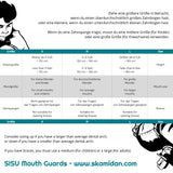 SKAS16-NG-CB-1/M SISU Next Generation Aero Mundschutz – Charchoal Black |  Mundschutz für den Sport & Actionsport | Fitness Skating Protektors | Schoner für Inline Skater | Protektion for Inline Skater | Knee Pads | Knieschützer | Knieschoner | Elbow Pads | Ellenbogen Protektoren | Lörrach Freiburg Basel Inliner Skateschule und Skateshop Weil am Rhein SkaMiDan Deutschland Germany Size Chart Größentabelle
