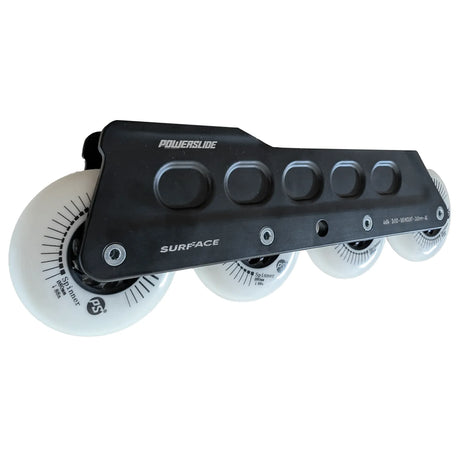 SKAWHÜ2134 POWERSLIDE Surface 2in1 Black Frame mit 4x80mm 88A Spinner Wheels | 4×84 | 3x110 | 260mm | 165mm Dual Point Mounting | 1-Paar | Urban Inline Skating Frames Rahmen für inline Skates Frames for inline Skating Urban Inline Skating Frames Inliner Rahmen für das urbane Gelände Lörrach Freiburg Basel Inliner Skateschule und Skateshop Weil am Rhein SkaMiDan Deutschland Germany
