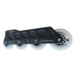 SKAWHÜ2134 POWERSLIDE Surface 2in1 Black Frame mit 4x80mm 88A Spinner Wheels | 4×84 | 3x110 | 260mm | 165mm Dual Point Mounting | 1-Paar | Urban Inline Skating Frames Rahmen für inline Skates Frames for inline Skating Urban Inline Skating Frames Inliner Rahmen für das urbane Gelände Lörrach Freiburg Basel Inliner Skateschule und Skateshop Weil am Rhein SkaMiDan Deutschland Germany
