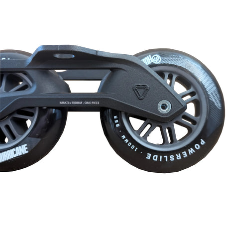 SKAWÜH3100 POWERSLIDE Elite AL Frame 3x100mm 250mm + Hurricane Wheels 3×100mm 86a | Black | Urban Inline Skating | Urban Inline Skating Frames Rahmen für inline Skates Frames for inline Skating Urban Inline Skating Frames Inliner Rahmen für das urbane Gelände Lörrach Freiburg Basel Inliner Skateschule und Skateshop Weil am Rhein SkaMiDan Deutschland Germany
