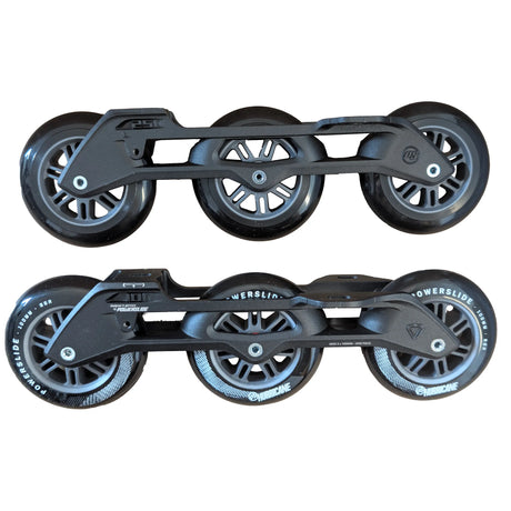 SKAWÜH3100 POWERSLIDE Elite AL Frame 3x100mm 250mm + Hurricane Wheels 3×100mm 86a | Black | Urban Inline Skating | Urban Inline Skating Frames Rahmen für inline Skates Frames for inline Skating Urban Inline Skating Frames Inliner Rahmen für das urbane Gelände Lörrach Freiburg Basel Inliner Skateschule und Skateshop Weil am Rhein SkaMiDan Deutschland Germany
