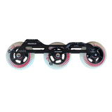 POWERSLIDE Trinity Nexus Rocker Frame RTR Black & White – Spinner Wheels 3×84mm/3×90mm 88A | Slalom & Freestyle Inline Skating Frame