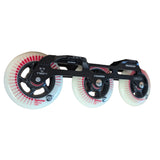 POWERSLIDE Trinity Nexus Rocker Frame RTR Black & White – Spinner Wheels 3×84mm/3×90mm 88A | Slalom & Freestyle Inline Skating Frame