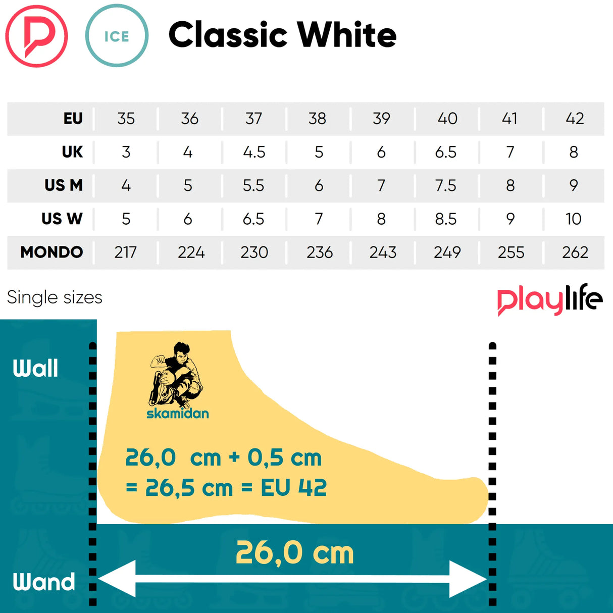 SKA902255 PLAYLIFE Classic White Schlittschuhe Erwachsene Eiskunstlauf Klassisch Schlittschuhe Schlittschuhe für Kinder Kinder Erwachsene Größenverstellbar Größenverstellbare Schlittschuhe Größenverstellbare Schlittschuhe für Kinder Schlittschuhkufen Kufen für Inlineskates Schlittschuhkufen für Skates Rollerblades rollerblading convertible ice blades transformer ice blades inline skating inlineksates inline skating ice skating ice blades schlittschuhlaufen schlittschuhfahren eislaufen ice skating Schlittsch