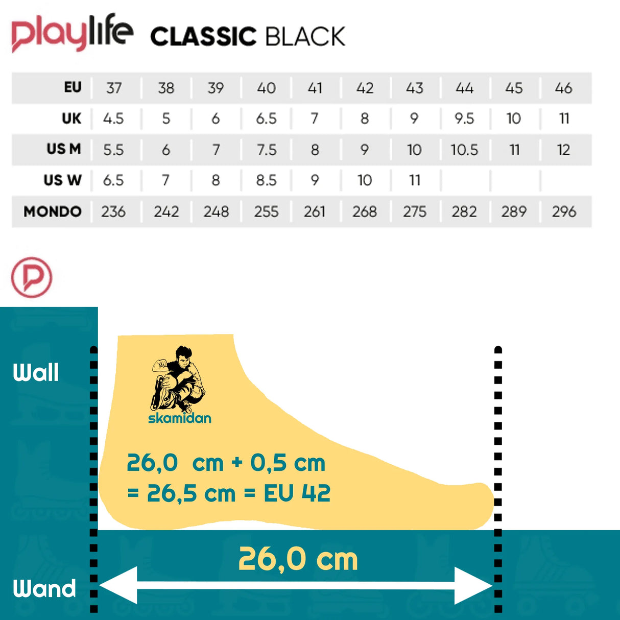 SKA902261 PLAYLIFE Classic Black Schlittschuhe | Schwarz | Klassische Schlittschuhe Powerslide Schlittschuhkufen für Trinity Inlineskates Schlittschuhkufen für Inliner Inlineskates Schlittschuhkufen Kufen Iceblades Rollerblades convertible ice blades Klassische Schlittschuhe Kids Ice Skates Größenverstellbare Schlittschuhe für Kinder Weihnachten Klassiche Schlittschuhe Erwachsene Eiskunstlauf Klassisch Schlittschuhe Schlittschuhe für Kinder Kinder Erwachsene Größenverstellbar Größenverstellbare Schlittschuh