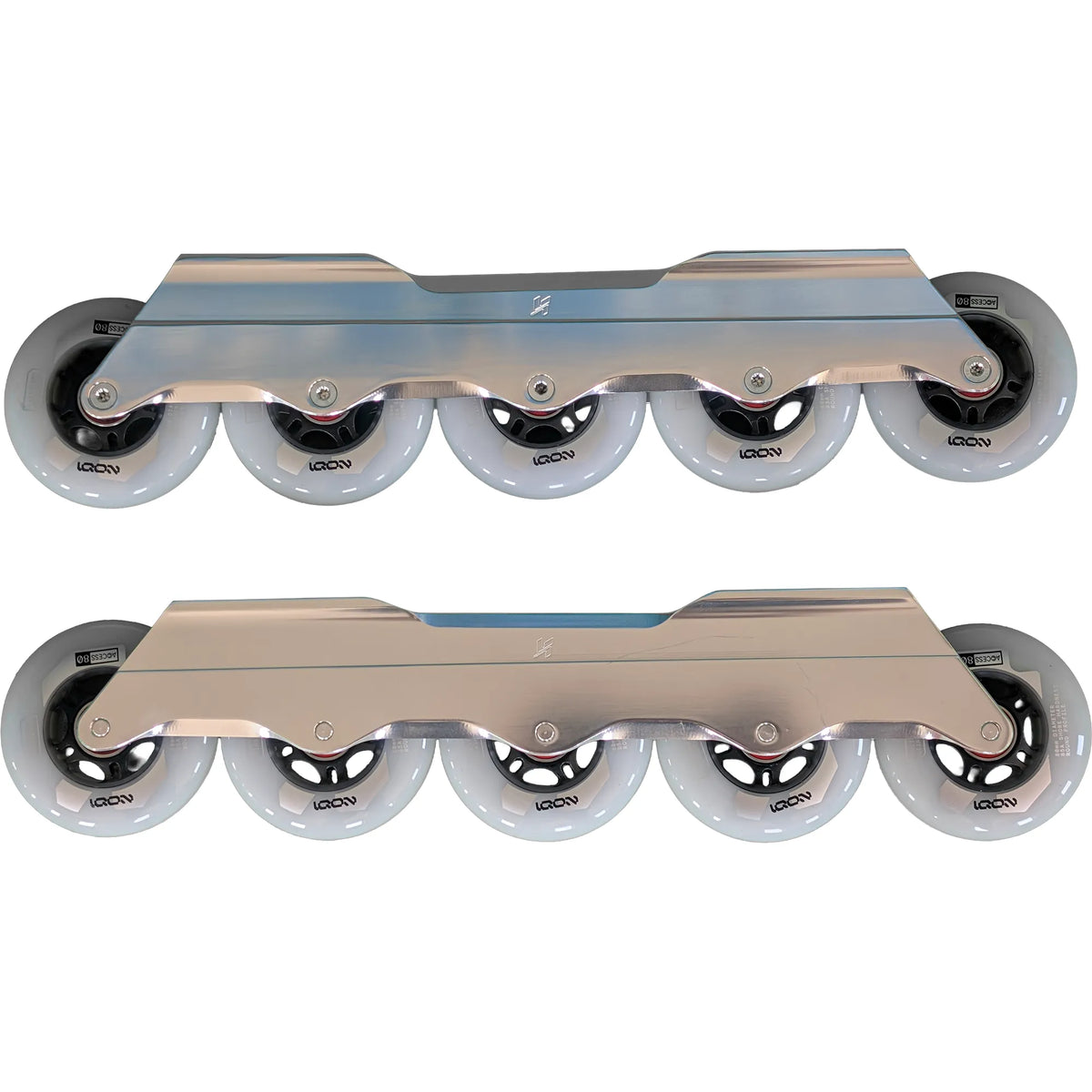 Rollerblade Rizer Frame KIZER Edge NT 580 Silver Progressive Rocker Frames Complete Package