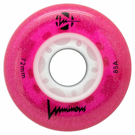 Luminous LED Wheels 72mm 85A | Luminous LED wheels for inline skates in various colors | 4-pack | Light-up wheels | Fitness & Urban Inline Wheels