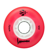Luminous LED Wheels 72mm 85A | Luminous LED Rollen für Inlineskates in verschiedenen Farben | 4-Pack | Leuchtrollen | Fitness & Urban Inline Rollen
