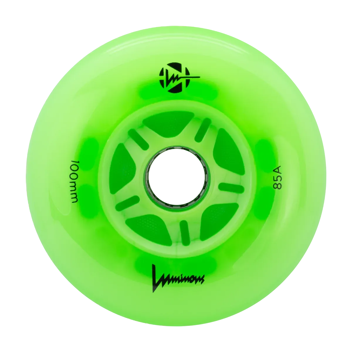 Luminous LED Wheels 100mm 85A | Luminous LED Rollen für Inlineskates in verschiedenen Farben | 3-Pack | Leuchtrollen | Fitness & Urban Inline Rollen