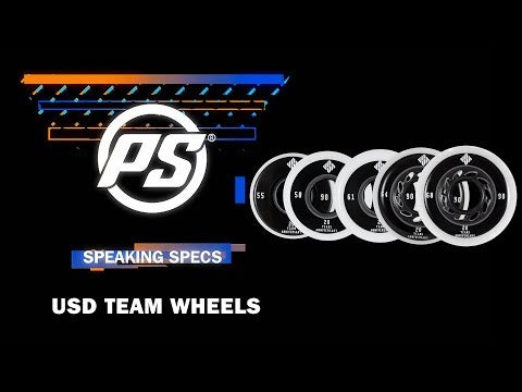USD Team Wheels 55mm 90A | 4 pack | Aggressive inline wheels