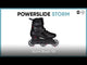 POWERSLIDE Storm Black 110 | 88A SHR ABEC 9 | Schwarz | 165mm Dual Point Mounting | Urban Inlineskates