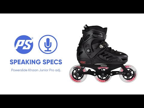 SKA940642 POWERSLIDE Khaan Junior Pro Black Kinder Inlineskates | Größenverstellbar SGD Stopper SQD Pad für Kinder Inlineskates Kinder Inliner Kids Skates Rollerblades Inlineskates für Kinder Junior Skates Verstellbare Skates Größenverstlelbare Inlineskates für Kinder Kinder Inliner Kids Inliner Kids Rollerblades Urban Inline Skating Urban Inline Skating Freeskates City Skates Fitness Inliner Sport Skates Sport Inliner Rollerblades Rollerblading Lörrach Freiburg Basel Inliner Skateschule und Skateshop Weil 