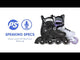 POWERSLIDE Khaan Junior NXT Black | Kinder Inlineskates | Größenverstellbar