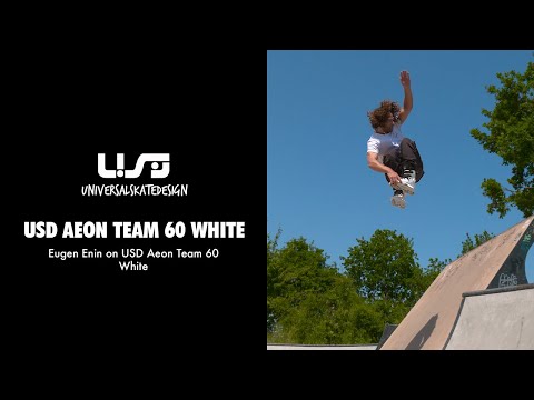 USD Aeon 60 Team White | White Aeons | Aggressive Inlineskates | Unibody