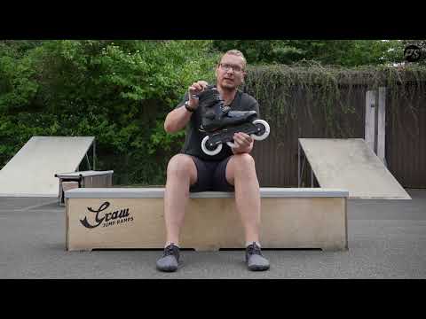 POWERSLIDE Storm Black 110 | 88A SHR ABEC 9 | Schwarz | 165mm Dual Point Mounting | Urban Inlineskates