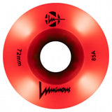 Luminous LED Wheels 72mm 85A | Luminous LED Rollen für Inlineskates in verschiedenen Farben | 4-Pack | Leuchtrollen | Fitness & Urban Inline Rollen