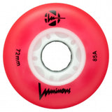 Luminous LED Wheels 72mm 85A | Luminous LED Rollen für Inlineskates in verschiedenen Farben | 4-Pack | Leuchtrollen | Fitness & Urban Inline Rollen