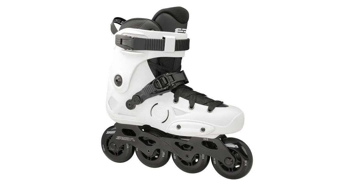 SEBA Skates E3 80 Premium – White – V3 – Freestyle Slalom Skates
