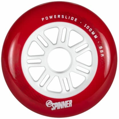 SKA905321 POWERSLIDE Spinner Wheels 100mm 88A Red 1-Stück Inliner Skateschule und Skateshop Weil am Rhein SkaMiDan